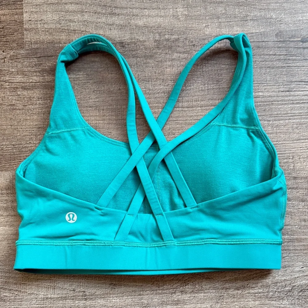 *Like New* Lululemon Teal Energy Sports Bra | Size 6 - Picture 2 of 3